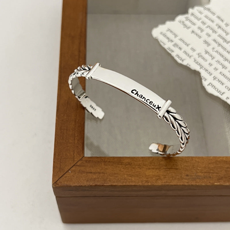 Simple Letter Bracelet Female Wheat Creative