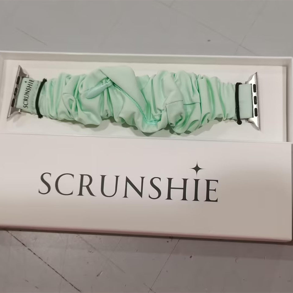 Scrunchie Watch With Pocket Hidden Zipper Pocker
