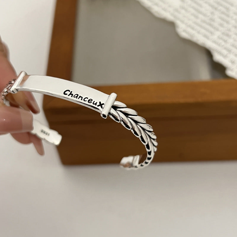 Simple Letter Bracelet Female Wheat Creative