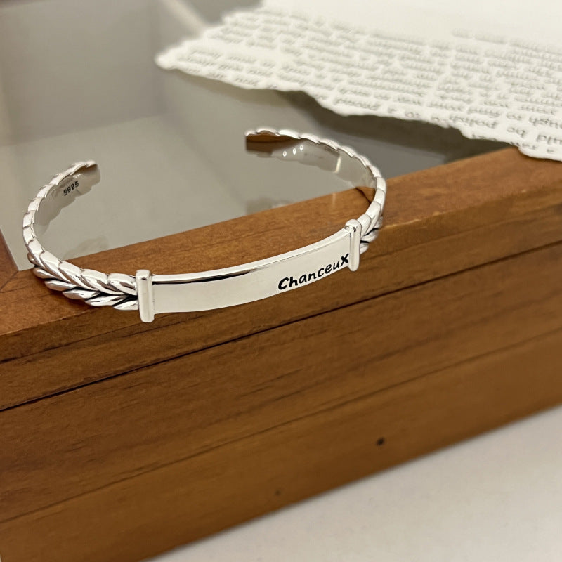 Simple Letter Bracelet Female Wheat Creative
